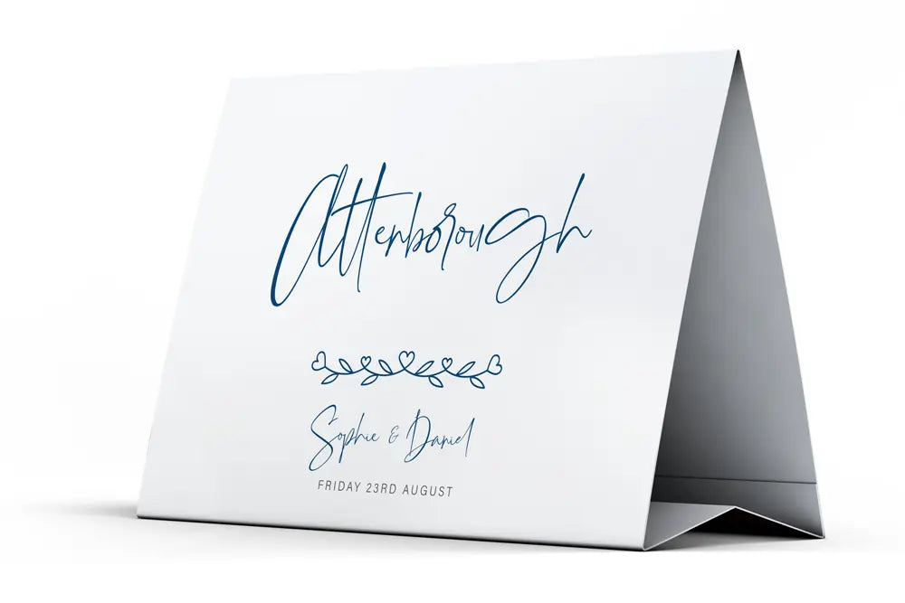 Table Name Sign Impression