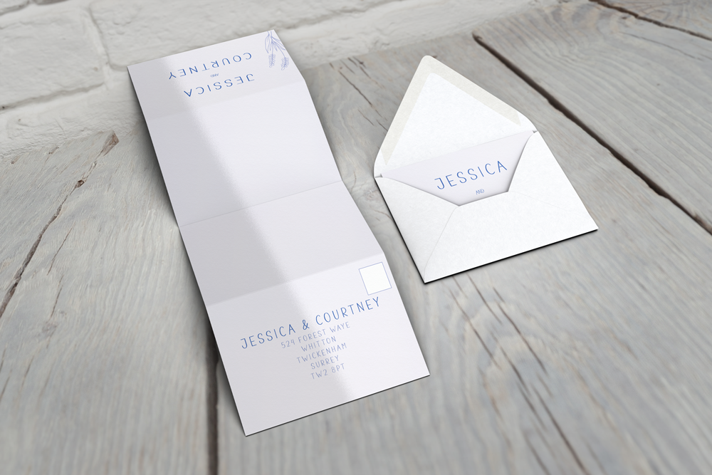 Accordion Wedding Invitation