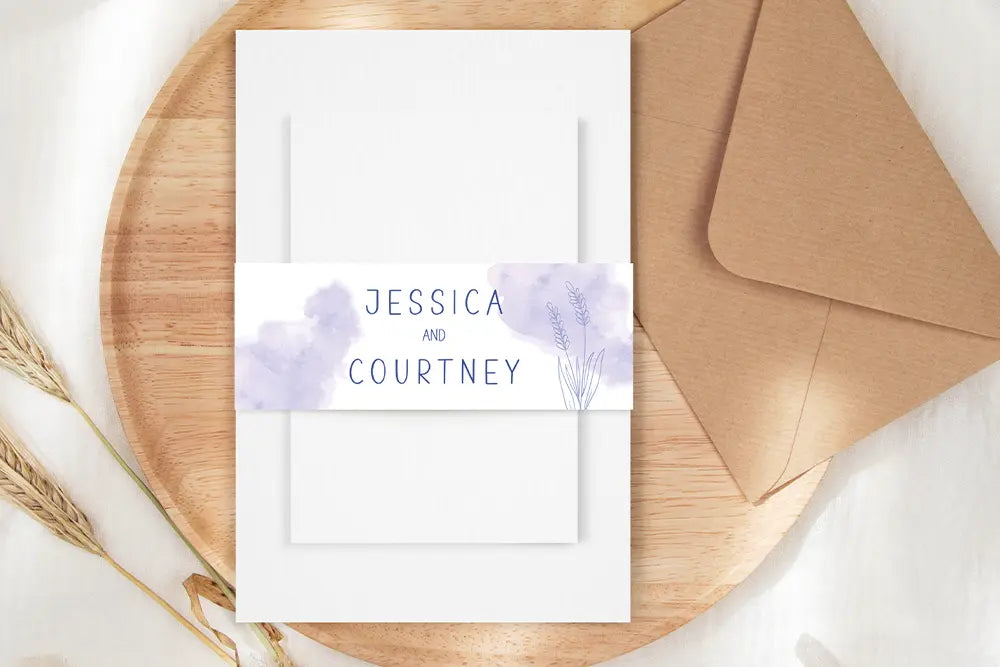 Invitation Wrap Lavender