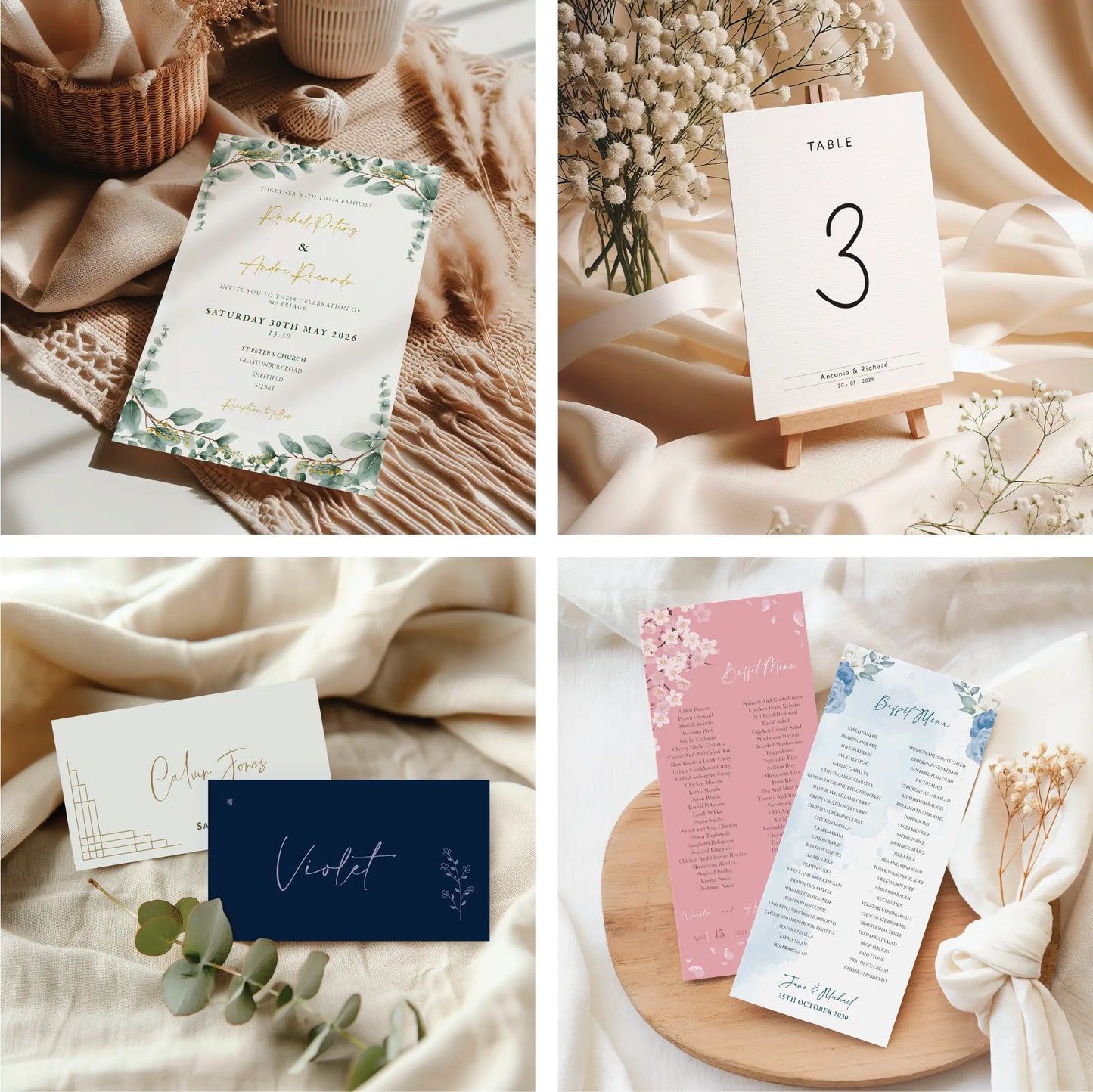 Wedding Sample Packs Time Together Company