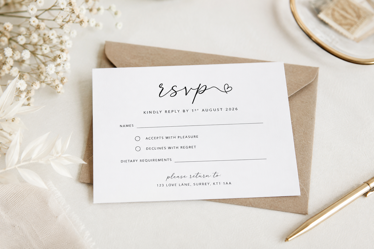 RSVP Card Printing