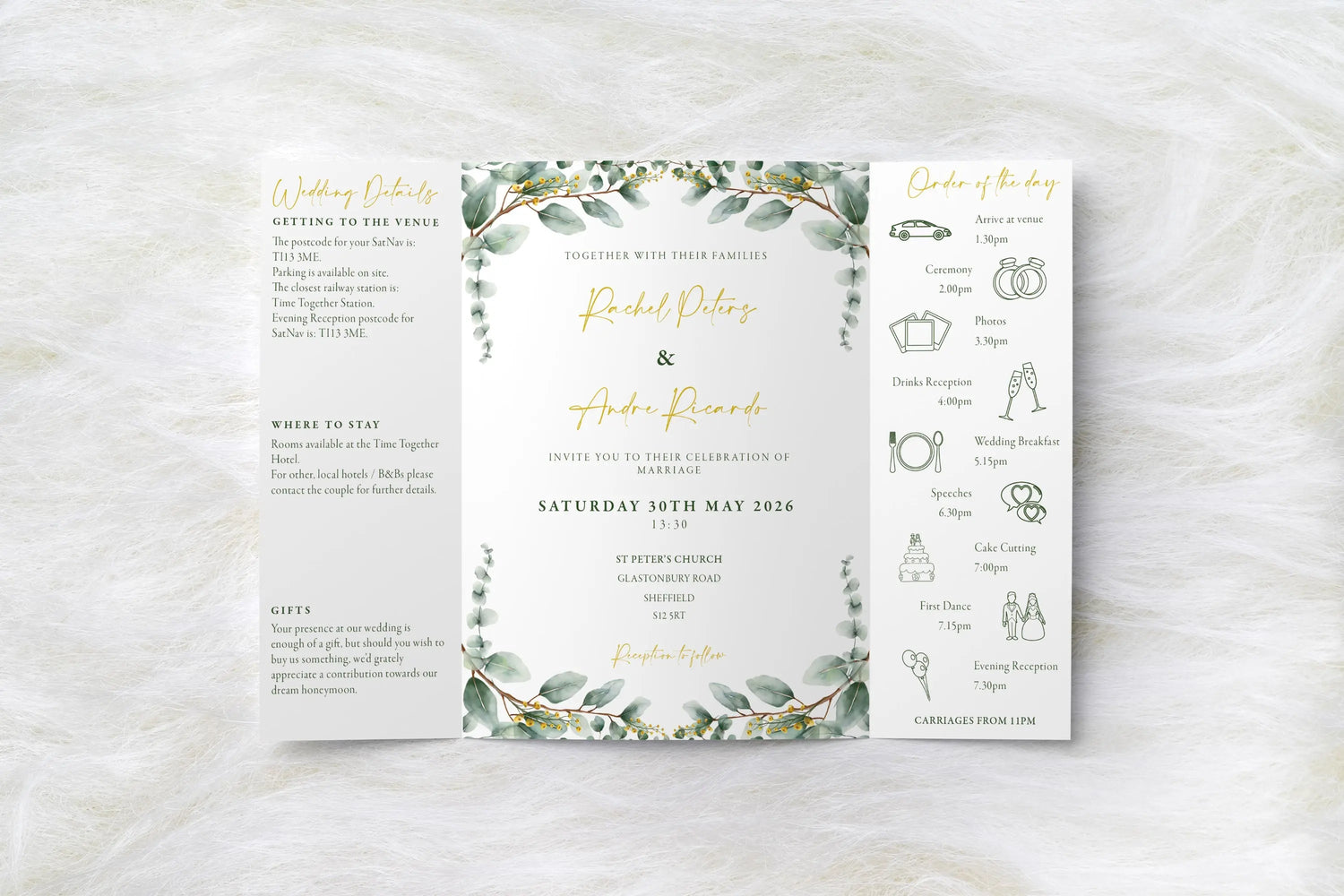Gatefold Wedding Invitations