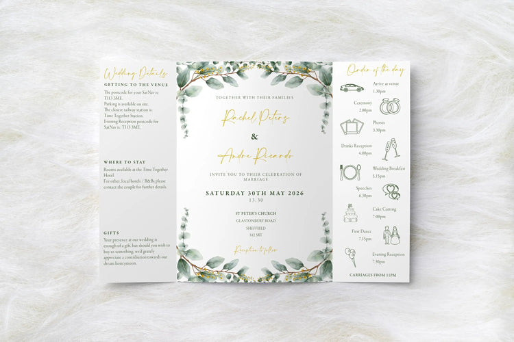 Gatefold Wedding Invitations
