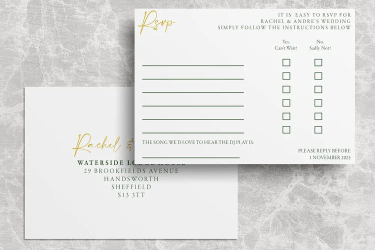 Wedding RSVP Cards