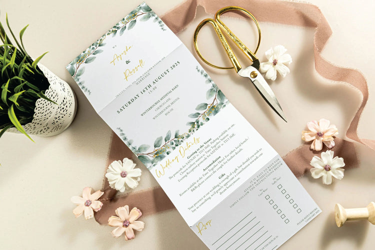 Accordion Wedding Invitations