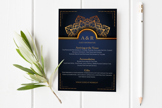 Guest Information Card