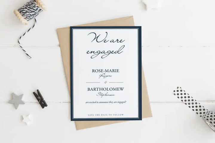 Engagement Announcement Elegant
