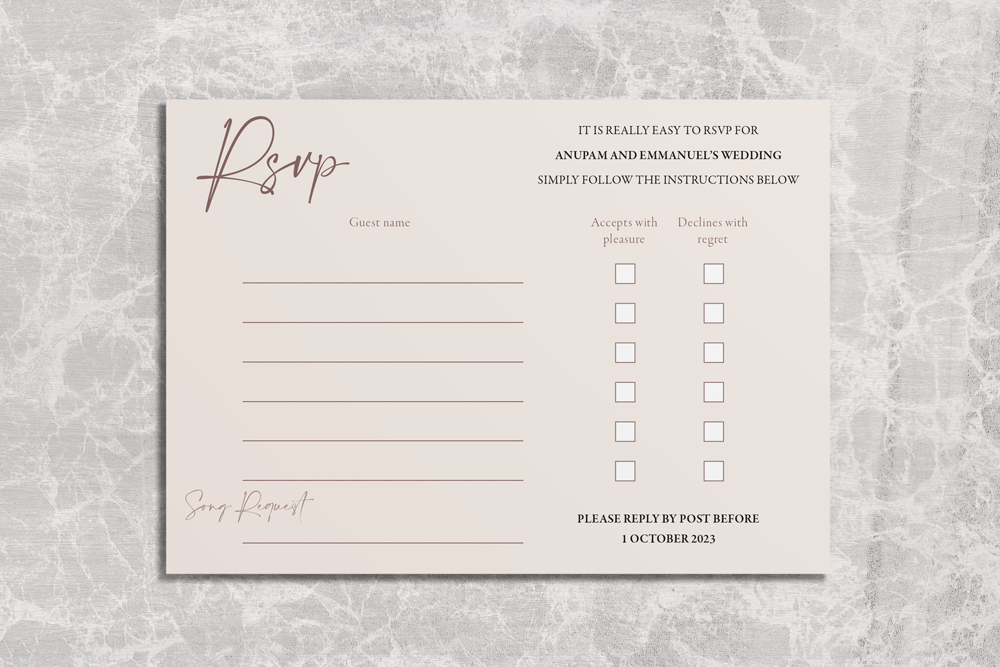 RSVP Card