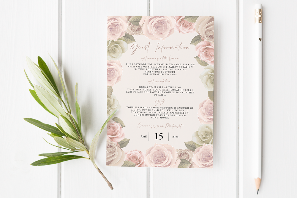 Guest Information Card