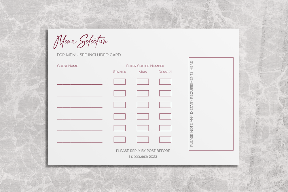 RSVP Card Deluxe