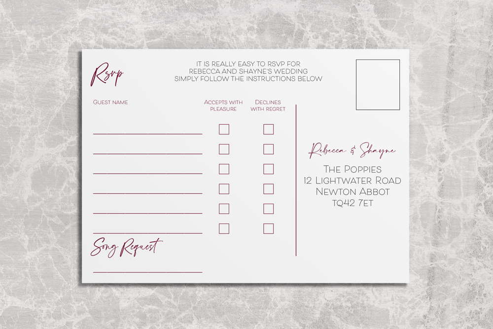 RSVP Card Deluxe