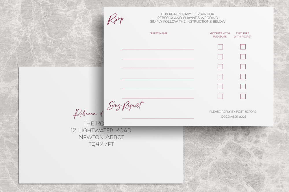 RSVP Card