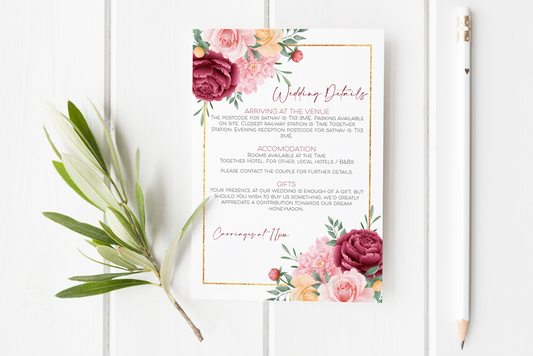 Guest Information Card