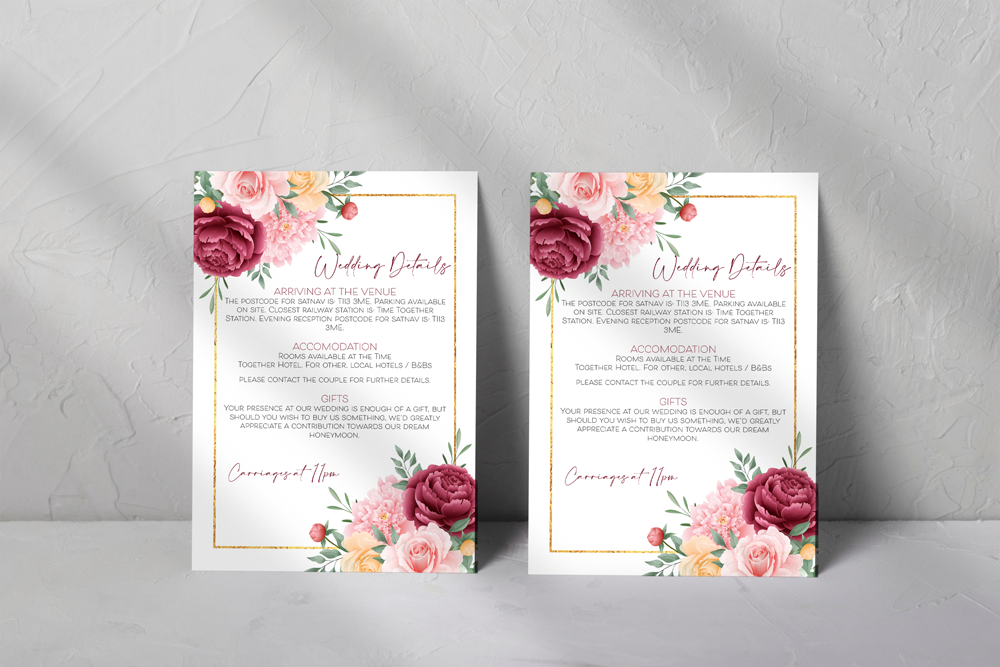 Guest Information Card