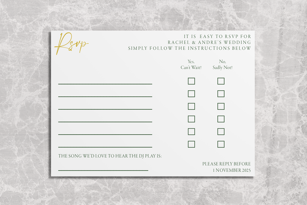 RSVP Card