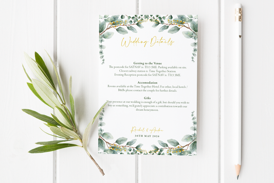 Guest Information Card