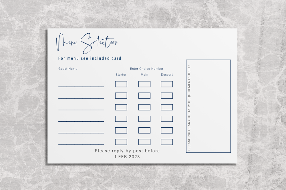 RSVP Card Deluxe