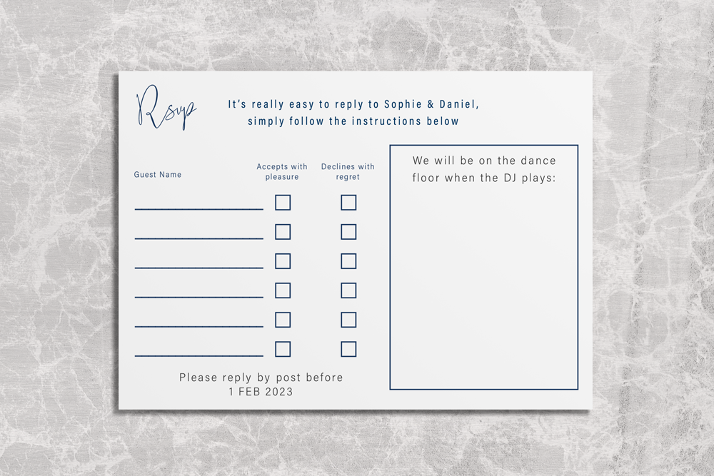 RSVP Card