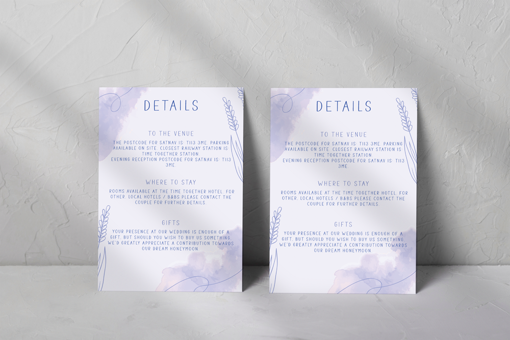 Guest Information Card