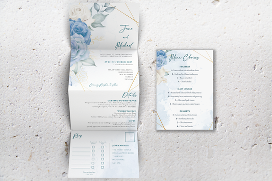 Accordion Wedding Invitation Deluxe