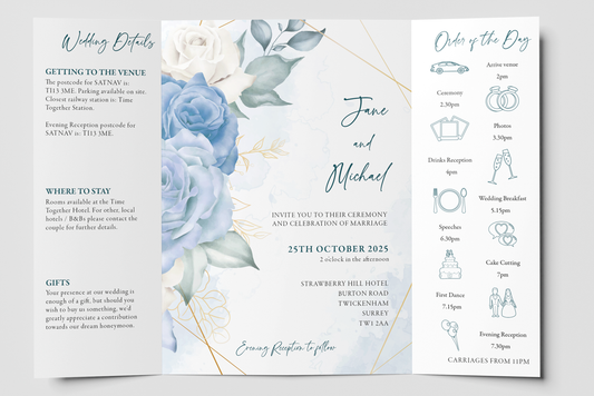 Gatefold Wedding Invitation