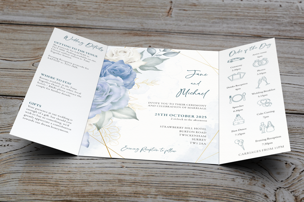 Gatefold Wedding Invitation