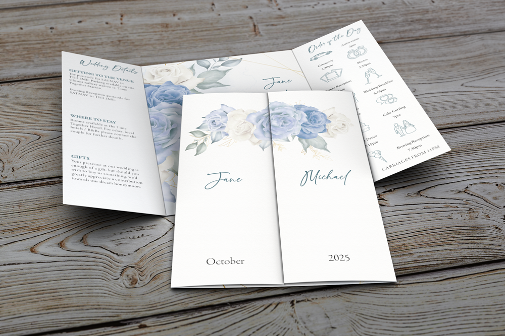 Gatefold Wedding Invitation