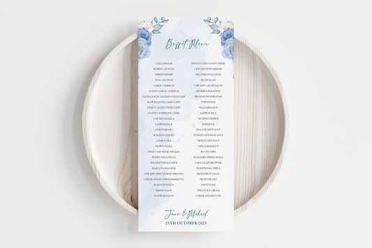 Buffet Menu