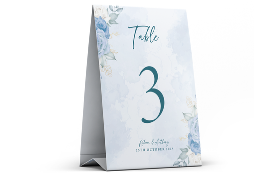 Table Number Sign