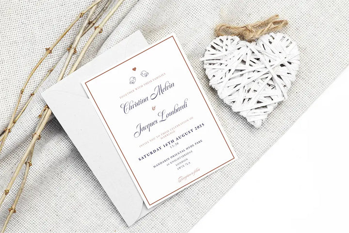 Wedding Invitation Card Lovebirds