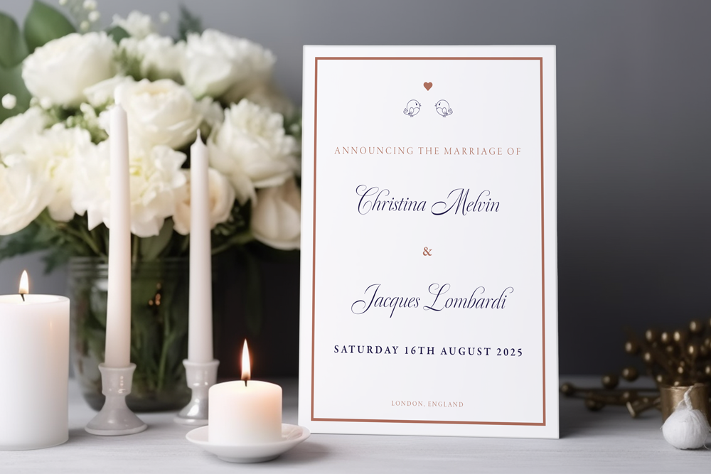 Wedding Announcement Card
