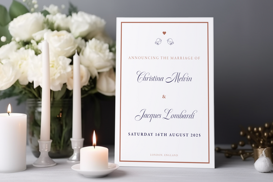 Wedding Announcement Card