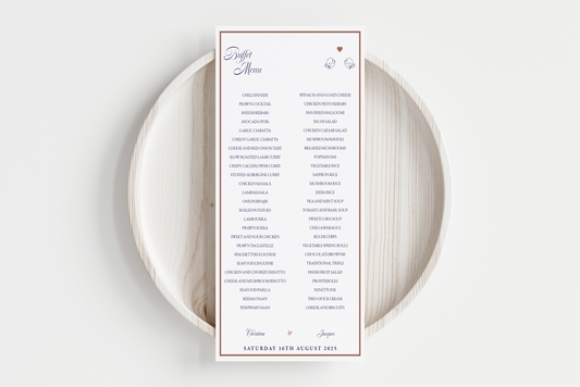 Buffet Menu