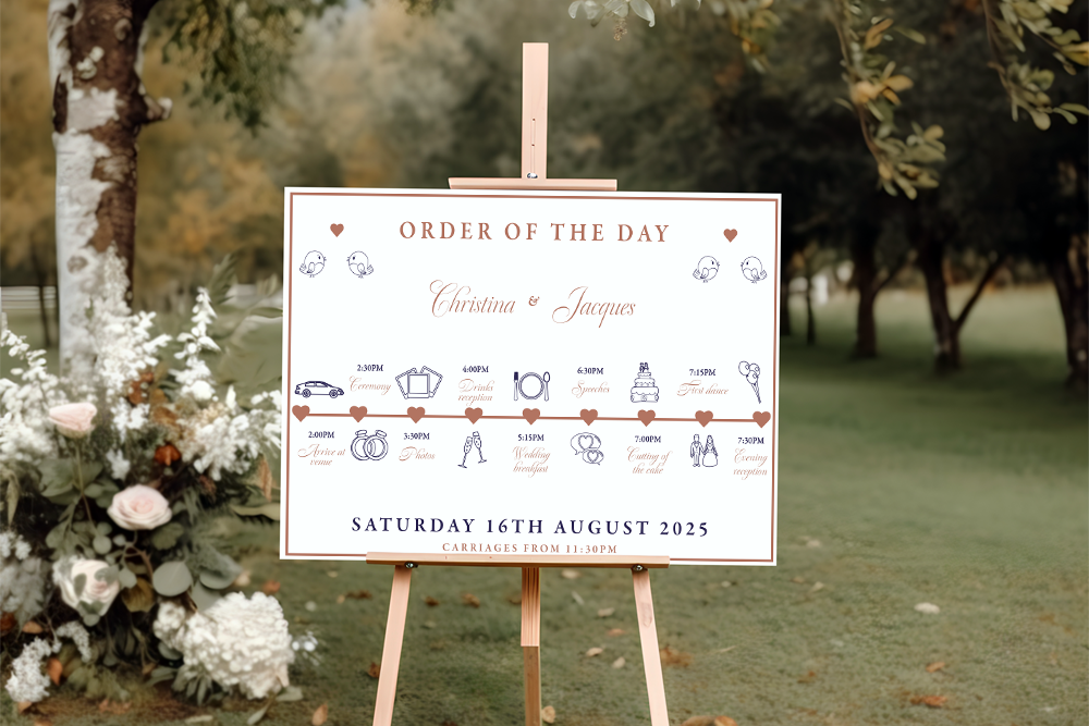 Order of the Day Sign
