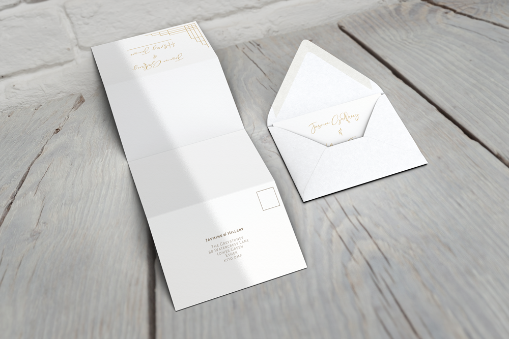 Accordion Wedding Invitation