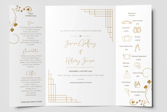 Gatefold Wedding Invitation