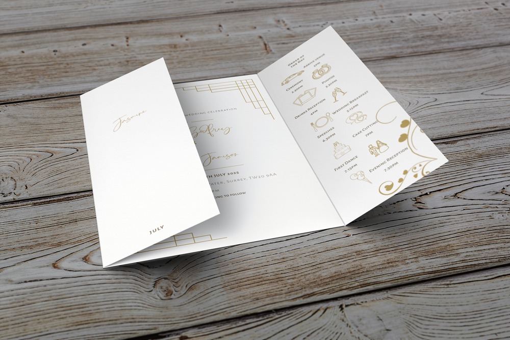 Gatefold Wedding Invitation