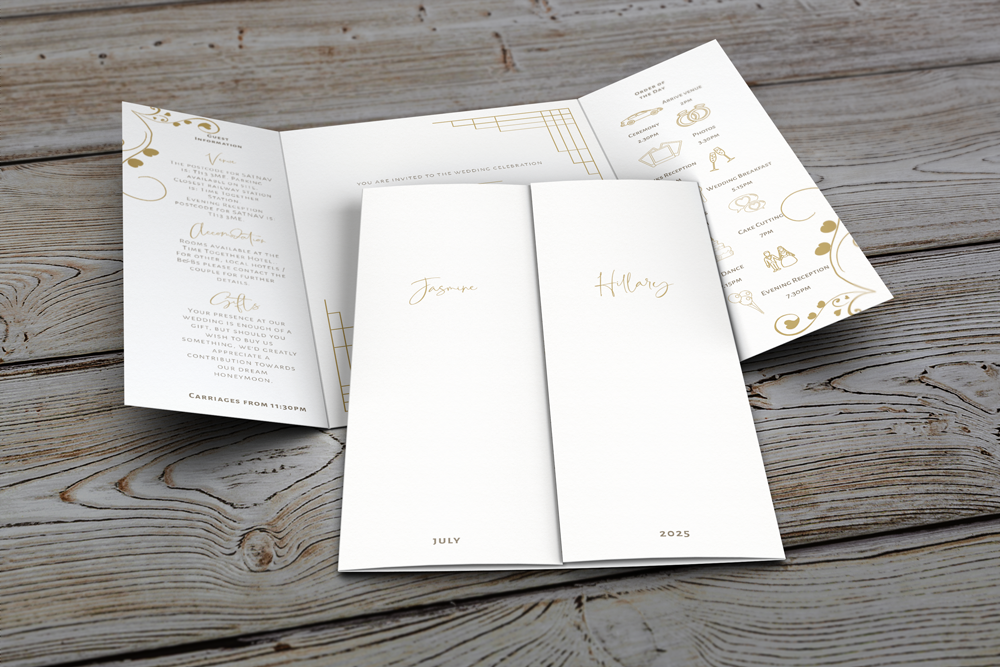 Gatefold Wedding Invitation