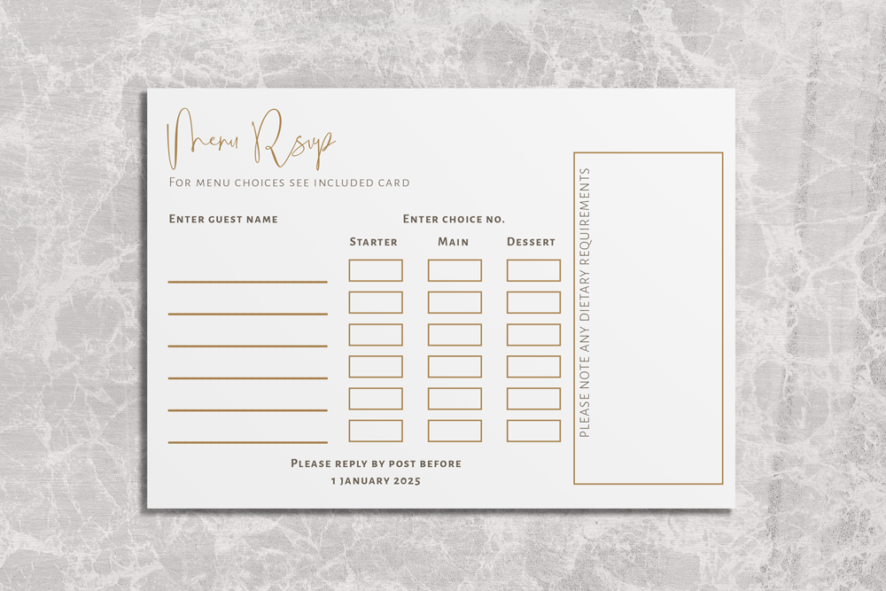 RSVP Card Deluxe