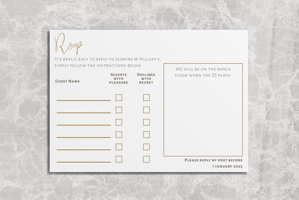 RSVP Card