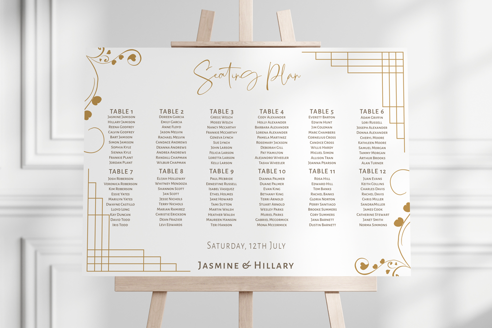 Seating Plan Sign