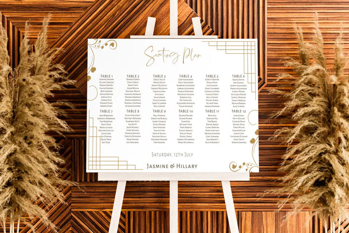 Seating Plan Sign Lovestract
