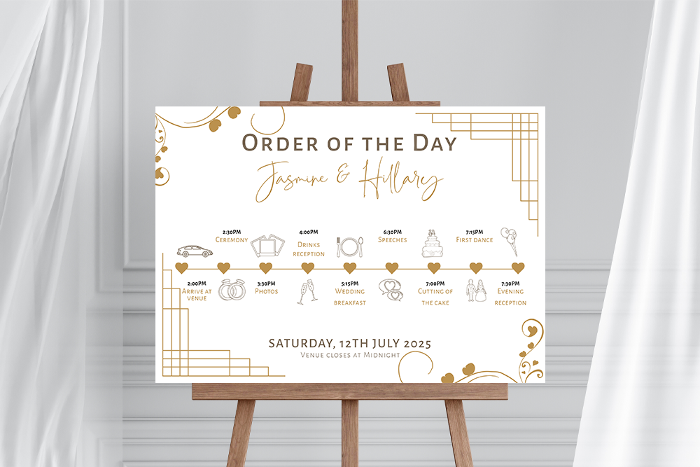 Order of the Day Sign