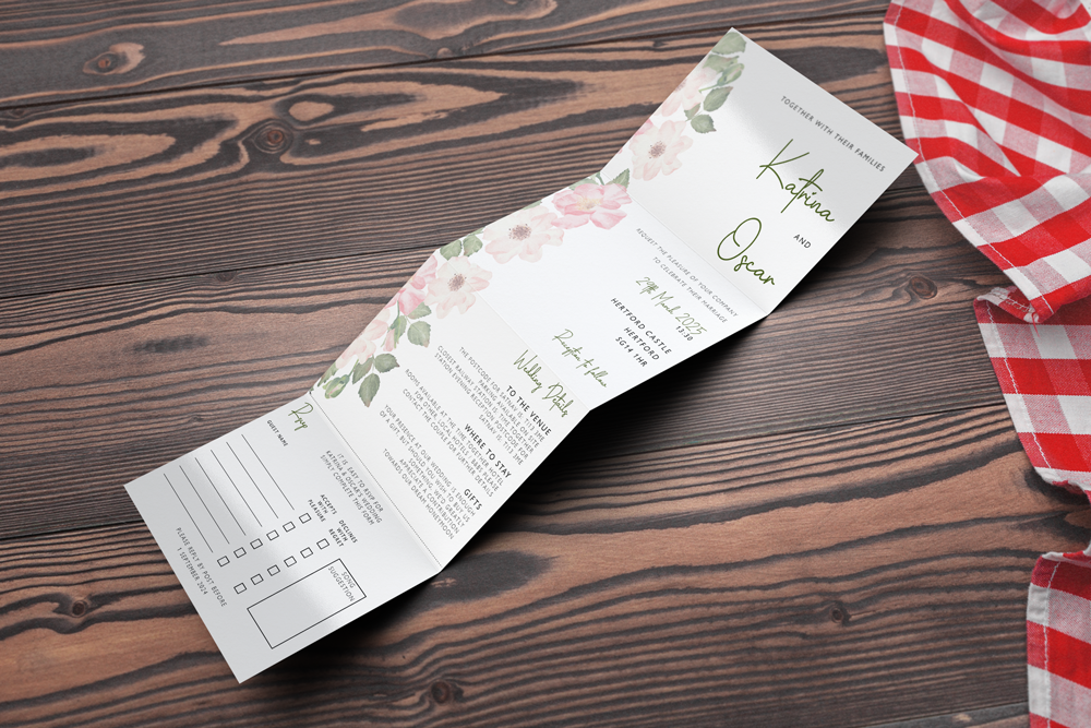 Accordion Wedding Invitation