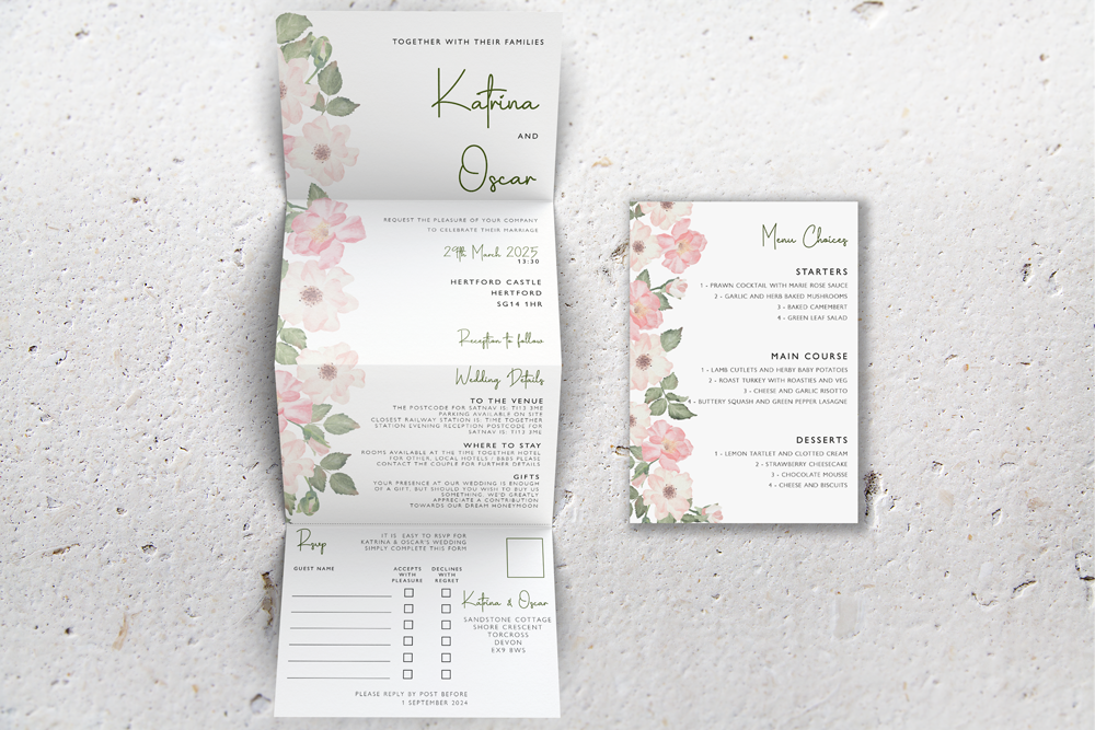 Accordion Wedding Invitation Deluxe