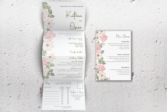 Accordion Wedding Invitation Deluxe