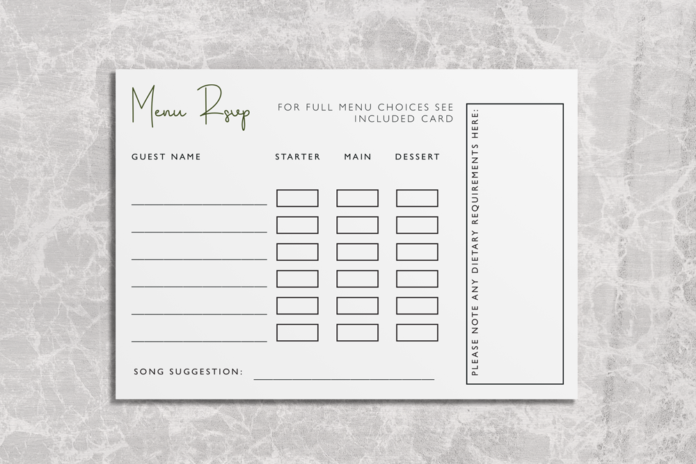 RSVP Card Deluxe