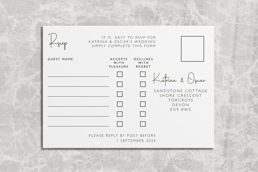 RSVP Card Deluxe