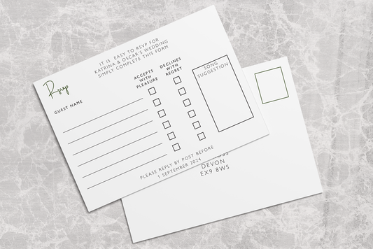 RSVP Card