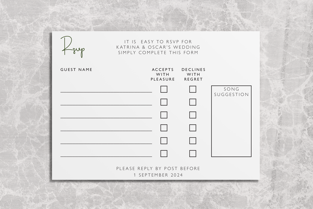 RSVP Card